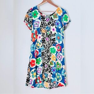 Jams World Dress Floral Multicolor Short Sleeve
